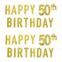 Foil Happy 50th Birthday Party Streamer (12 Per Case) 14 Foil Happy 50th Birthday Party Streamer (12 Per Case) -Bulk Party Supplies Shop 53942 50 i7