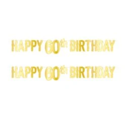 Foil Happy 60th Birthday Party Streamer (12 Per Case) -Bulk Party Supplies Shop 53942 60 i7