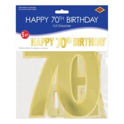 Foil Happy 70th Birthday Party Streamer (12 Per Case) -Bulk Party Supplies Shop 53942 70 i3 db77fdb3 284e 4dca 94d2 481d4b9529f2