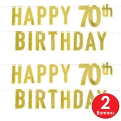 Foil Happy 70th Birthday Party Streamer (12 Per Case) -Bulk Party Supplies Shop 53942 70 i7 1