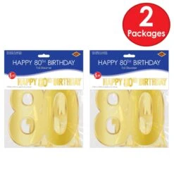 Foil Happy 80th Birthday Party Streamer (12 Per Case) 11 Foil Happy 80th Birthday Party Streamer (12 Per Case) -Bulk Party Supplies Shop 53942 80 i3 1