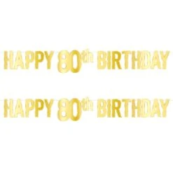 Foil Happy 80th Birthday Party Streamer (12 Per Case) 15 Foil Happy 80th Birthday Party Streamer (12 Per Case) -Bulk Party Supplies Shop 53942 80 i7 1