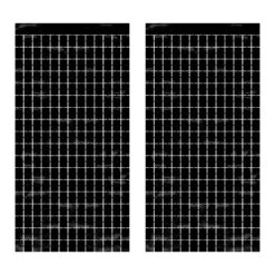 Black Metallic Party Square Curtain (6 Packages) -Bulk Party Supplies Shop 53946 BK i7