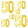 Foil 50th Birthday Party Cutouts (72 Per Case) -Bulk Party Supplies Shop 53947 50