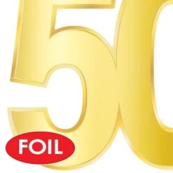 Foil 50th Birthday Party Cutouts (72 Per Case) -Bulk Party Supplies Shop 53947 50 i4 fdaafd00 57f6 4a2f 830e 716a4a02afe5
