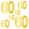 Foil 60th Birthday Party Cutouts (72 Per Case) 3 Foil 60th Birthday Party Cutouts (72 Per Case) -Bulk Party Supplies Shop 53947 60