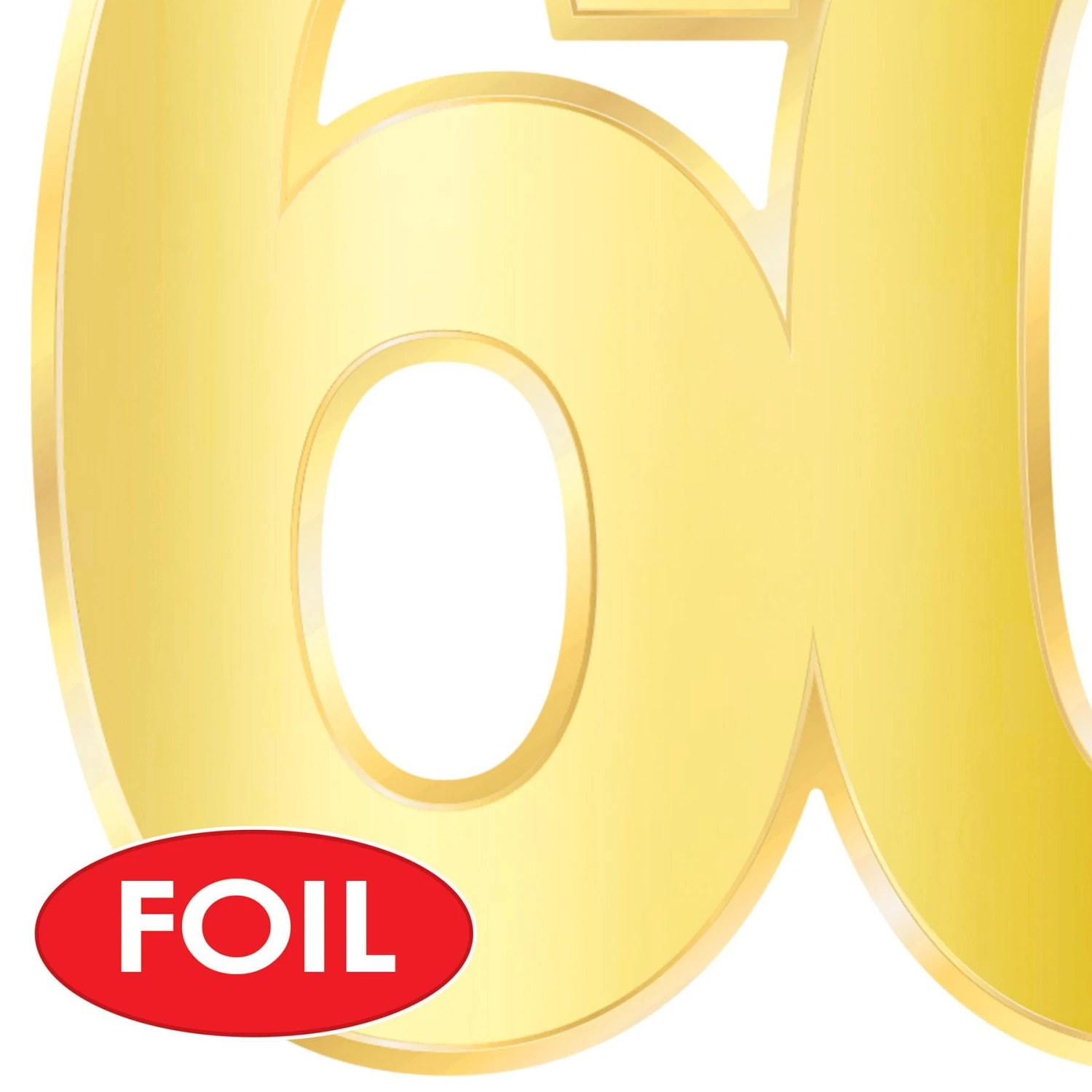 Foil 60th Birthday Party Cutouts (72 Per Case) 5 Foil 60th Birthday Party Cutouts (72 Per Case) - Image 5