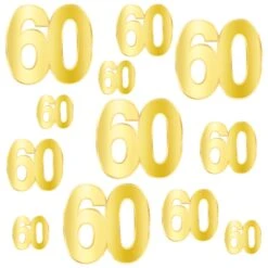 Foil 60th Birthday Party Cutouts (72 Per Case) 14 Foil 60th Birthday Party Cutouts (72 Per Case) -Bulk Party Supplies Shop 53947 60 i7