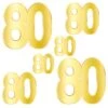 Foil 80th Birthday Party Cutouts (72 Per Case) 15 Foil 80th Birthday Party Cutouts (72 Per Case) -Bulk Party Supplies Shop 53947 80