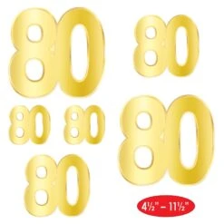 Foil 80th Birthday Party Cutouts (72 Per Case) -Bulk Party Supplies Shop 53947 80 i5 ab70826b 9848 48ee 8b73 7f0c76a7aba2