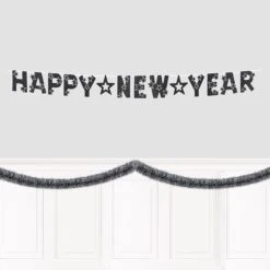 Metallic Party Tinsel Garland- Black (6 Per Case) -Bulk Party Supplies Shop 53967 BKS i2 8e4bdfab f522 458d af87 43a1d96de2f1