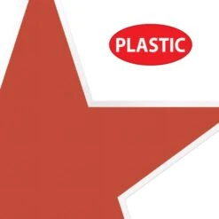 Plastic Star Cutout Decorations (3 Per Package) -Bulk Party Supplies Shop 53984 RWB i4 1 plastic star cutouts