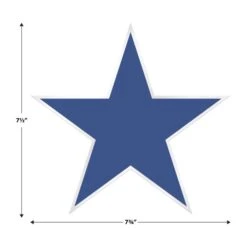 Plastic Star Cutout Decorations (3 Per Package) -Bulk Party Supplies Shop 53984 RWB i5 plastic star cutouts