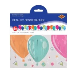 Metallic Balloons Fringe Banner -Bulk Party Supplies Shop 53990 i3