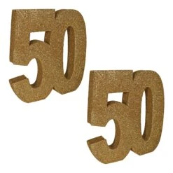 3-D Glittered 50th Birthday Party Centerpiece (6 Per Case) -Bulk Party Supplies Shop 54000 50GD i7