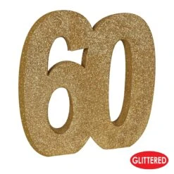 3-D Glittered 60th Birthday Party Centerpiece (6 Per Case) -Bulk Party Supplies Shop 54000 60GD i4 619ed26b a881 40d3 a9fb ee127bcde5d4