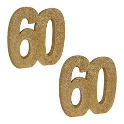 3-D Glittered 60th Birthday Party Centerpiece (6 Per Case) -Bulk Party Supplies Shop 54000 60GD i7