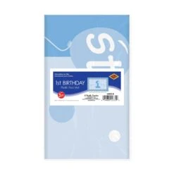 Plastic 1st Birthday Party Floor Mat- Blue -Bulk Party Supplies Shop 54005 B i3 b05699b7 8bcf 4710 a308 52dee2c2546d