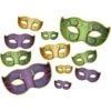 Mardi Gras Mask Cutouts (11 Per Package) -Bulk Party Supplies Shop 54006