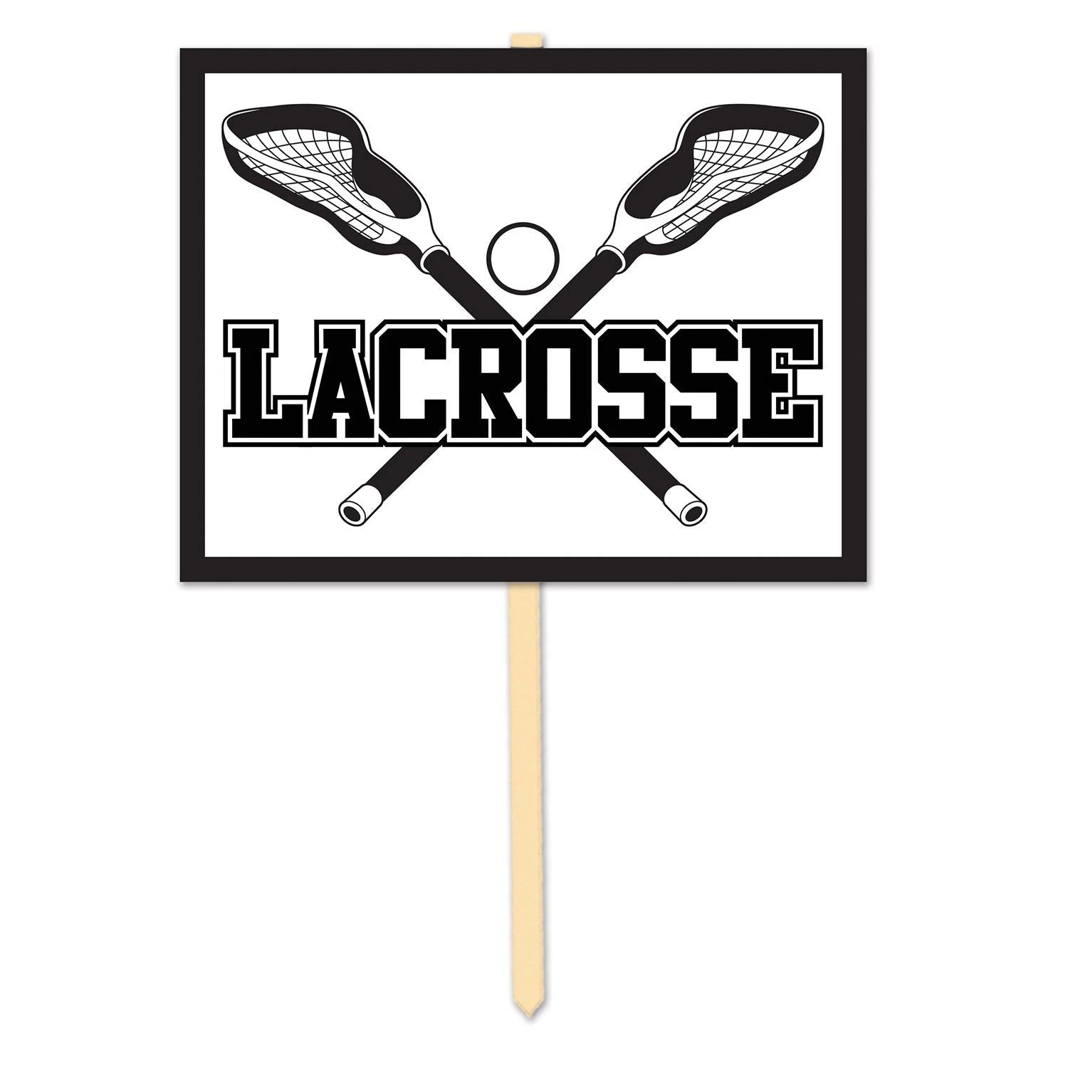 Lacrosse Party Yard Sign 1 Lacrosse Party Yard Sign