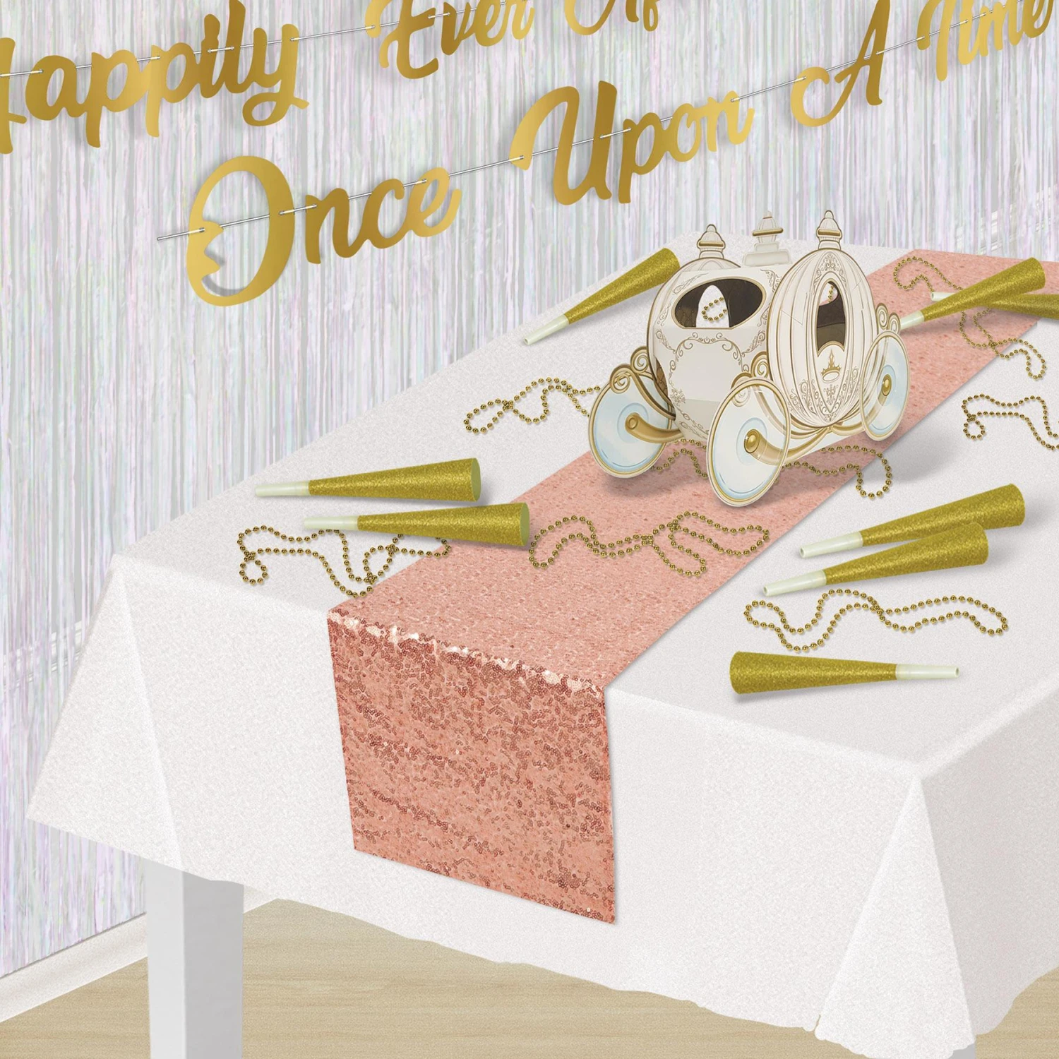 Sequined Party Table Runner - Rose Gold 3 Sequined Party Table Runner - Rose Gold - Image 3