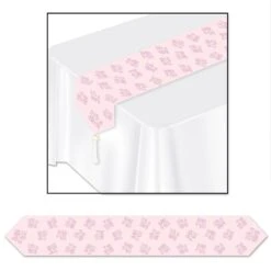 Printed It's A Girl! Paper Table Runner