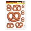 Oktoberfest Pretzels Peel 'N Place Clings (8 Per Package) -Bulk Party Supplies Shop 54355