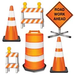 Road Crew Cutouts (6 Per Package)