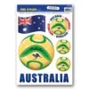 Soccer Party Peel 'N Place Clings - Australia (6 Per Package) -Bulk Party Supplies Shop 54452 AUS