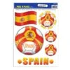 Soccer Party Peel 'N Place Clings - Spain (6 Per Package) -Bulk Party Supplies Shop 54452 ESP