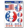 Soccer Party Peel 'N Place Clings - United States (6 Per Package) 3 Soccer Party Peel 'N Place Clings - United States (6 Per Package) -Bulk Party Supplies Shop 54452 USA