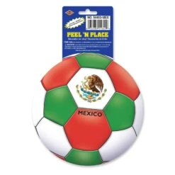 Soccer Party Peel 'N Place Clings - Mexico