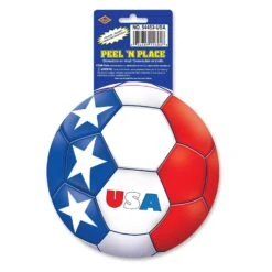 Soccer Party Peel 'N Place Clings - United States