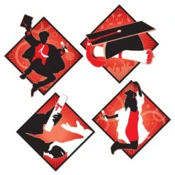 Graduation Party Cutouts (4 Per Package)