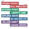 Graduation Party Street Sign Cutouts (4 Per Package) 3 Graduation Party Street Sign Cutouts (4 Per Package) -Bulk Party Supplies Shop 54511
