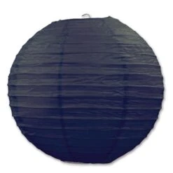 Party Paper Lanterns Black (3 Per Package)