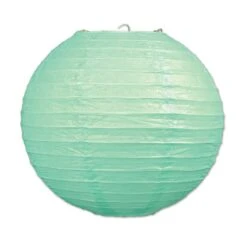 Party Paper Lanterns Mint Green (3 Per Package)