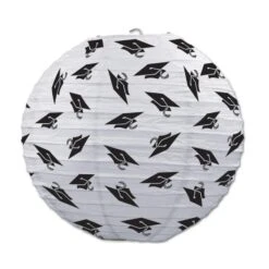 Grad Cap Graduation Party Paper Lanterns (3 Per Package)
