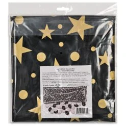 New Year's Eve Plastic Balloon Bag - Black & Gold - Bag Only -Bulk Party Supplies Shop 54612 BKGD i3