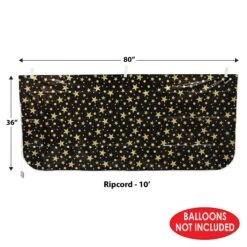New Year's Eve Plastic Balloon Bag - Black & Gold - Bag Only -Bulk Party Supplies Shop 54612 BKGD i5