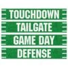 Football Party Street Sign Cutouts (4 Per Package)