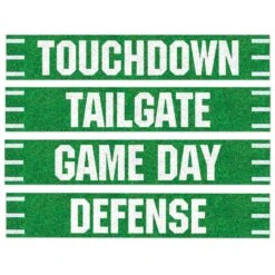 Football Party Street Sign Cutouts (4 Per Package)