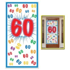 60th Birthday Party Door Cover