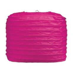 Party Square Paper Lanterns Cerise (2 Per Package)