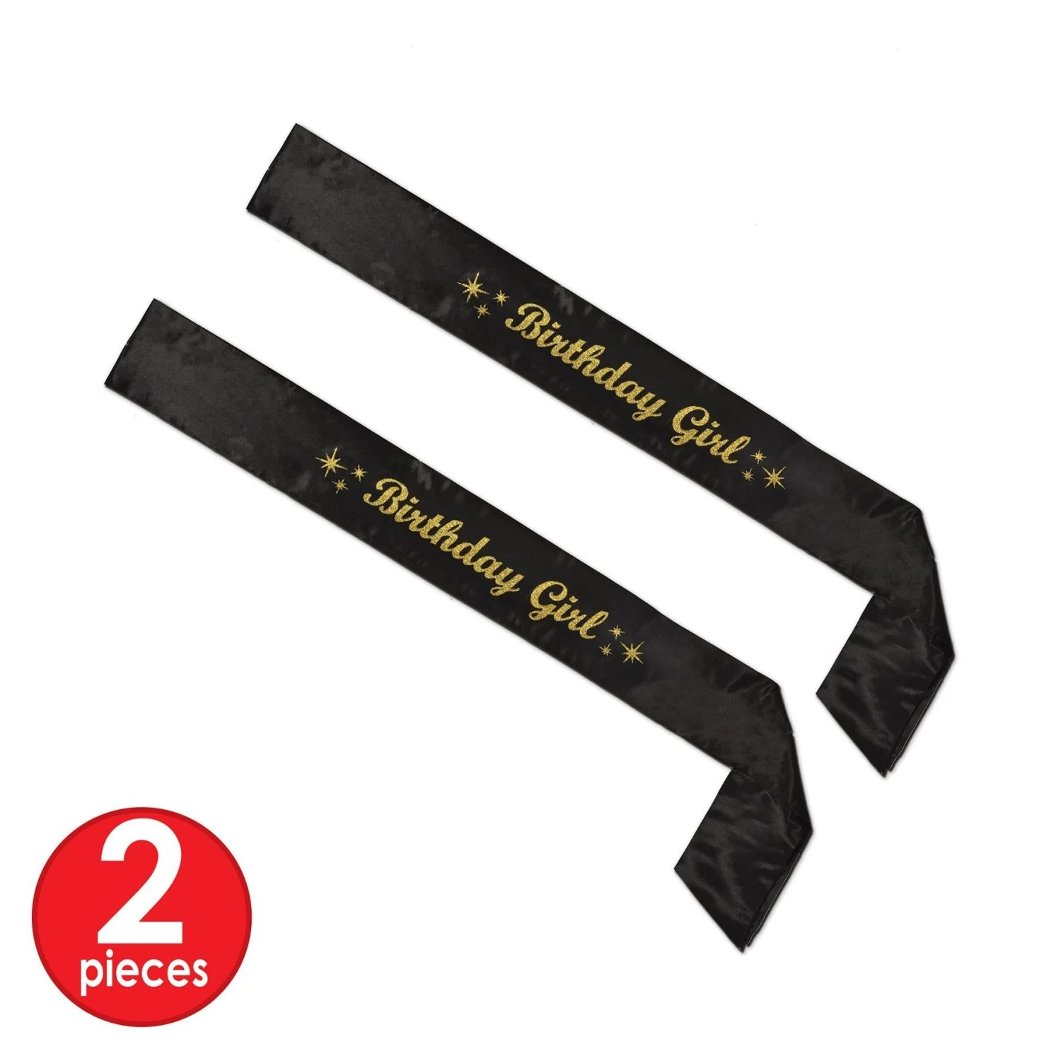 Glittered Birthday Girl Satin Sash (6 Packages) 8 Glittered Birthday Girl Satin Sash (6 Packages) - Image 8