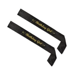 Glittered Birthday Girl Satin Sash (6 Packages) 14 Glittered Birthday Girl Satin Sash (6 Packages) -Bulk Party Supplies Shop 54788 GD i7