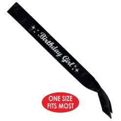 Glittered Birthday Party Girl Satin Sash -Bulk Party Supplies Shop 54788 i5 d4486273 6f42 4f06 a2bf 534f5b632ca7