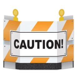 Construction Barricade Stand-Up Decoration