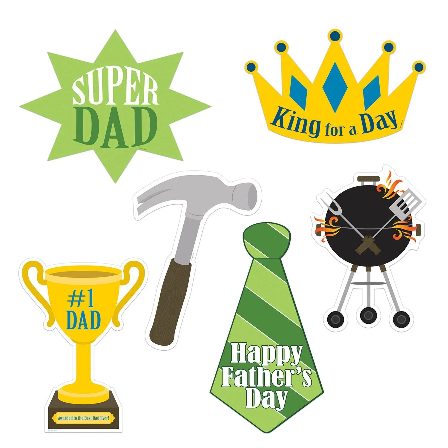Father's Day Cutouts (6 Per Package) 1 Father's Day Cutouts (6 Per Package)