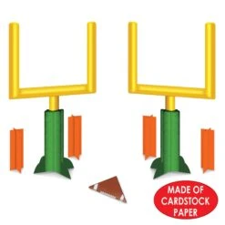 3-D Football Goal Post Party Centerpieces (2 Per Package) -Bulk Party Supplies Shop 54884 i4 2